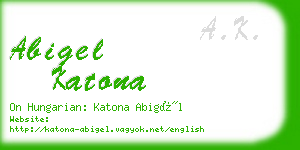 abigel katona business card